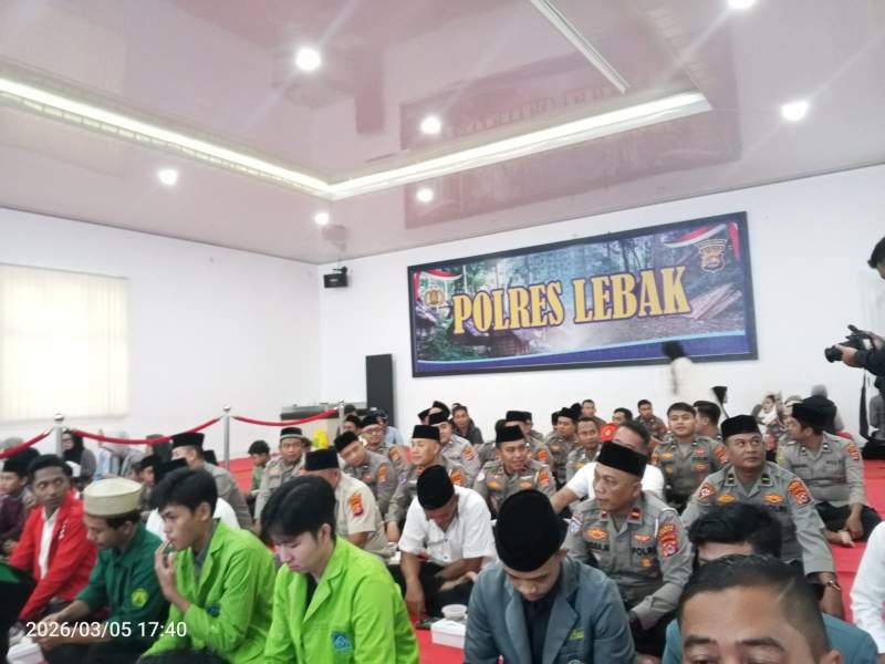 Mapolres Lebak Gelar Buka Puasa Bersama, Pererat Silaturahmi dan Santuni Anak Yatim