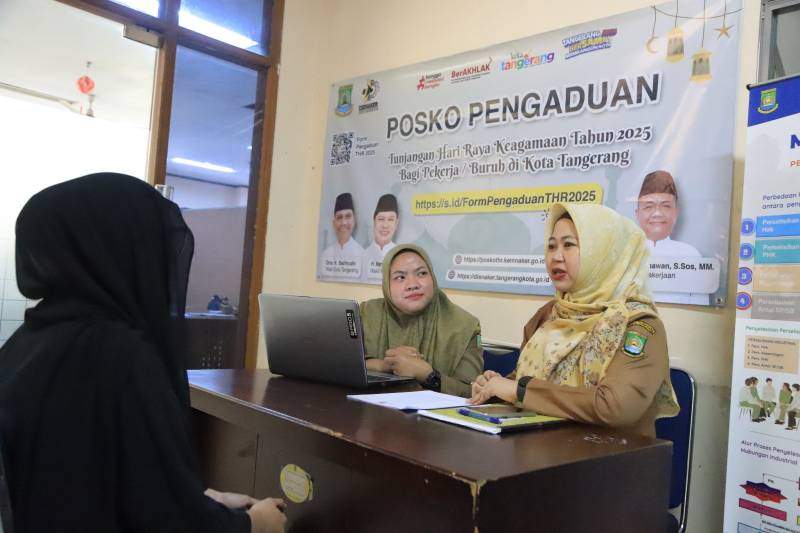 Disnaker Kota Tangerang Mulai Buka Posko Pengaduan THR Tahun 2025