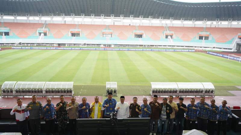 Kabupaten Bogor Ikuti Peresmian 17 Stadion Bantuan Presiden Secara Virtual