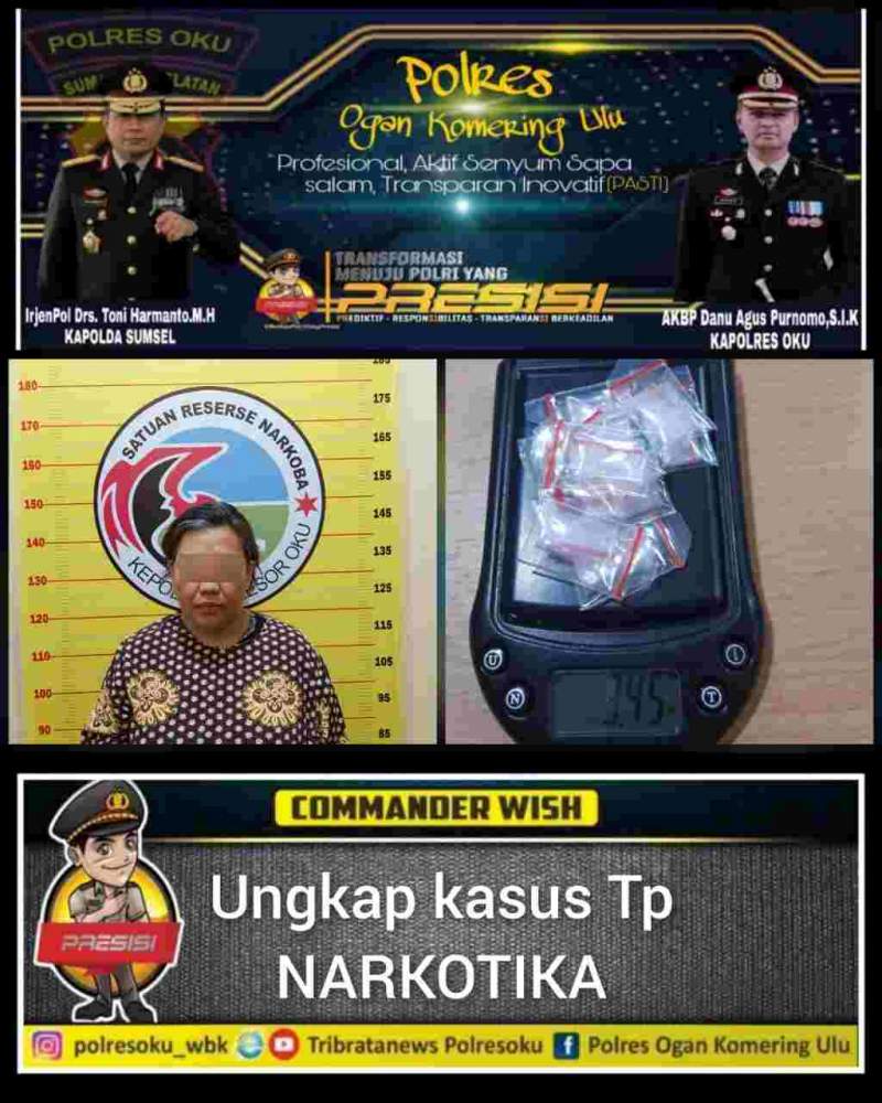 Satresnarkoba Polres OKU Amankan Oknum ASN di Duga Pengedar Narkoba