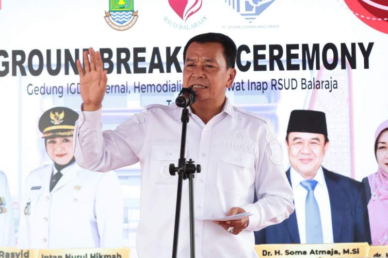 Bupati Tangerang Ground Breaking Gedung 6 Lantai RSUD Balaraja, Layanan Kesehatan Masyarakat Diperkuat