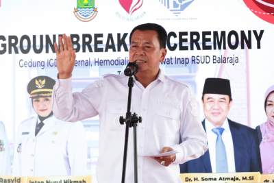 Bupati Tangerang Ground Breaking Gedung 6 Lantai RSUD Balaraja, Layanan Kesehatan Masyarakat Diperkuat