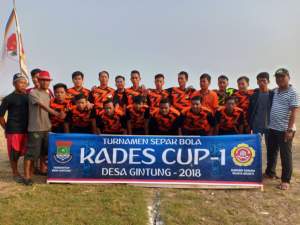 Pembukaan turnamen Kades Cup - 1, Desa Gintung