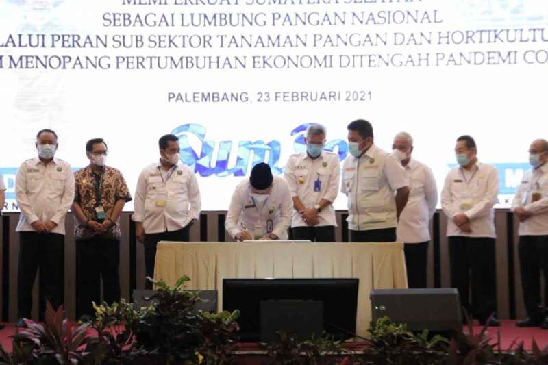 PLH Bupati OKU Hadiri Acara Rakerda Pembangunan Pertanian Tanaman Pangan dan Hortikultura