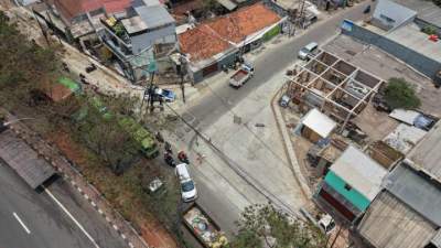 Proyek Penataan Geometrik Jalan Pembangunan 1 - Jalan Lio Baru Kota Tangerang Akan Segera Tuntas