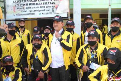 PLH Bupati Lepas Kontingen NPCI Kabupaten OKU Pada PEPARPROV Sumsel Ke III Tahun 2021