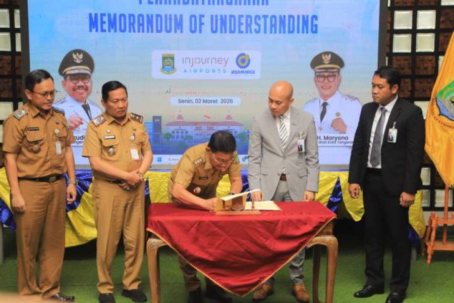 Tingkatkan Konektif Kawasan Aerotroplis, Pemkot Tangerang Teken Kerja Sama dengan Angkasa Pura dan Jasa Marga