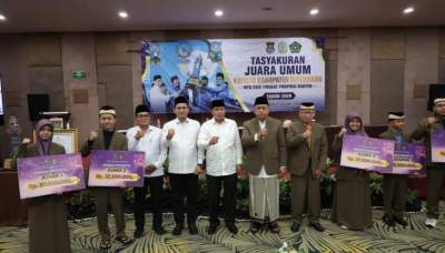 Bupati Tangerang Gelar Tasyakuran Juara Umum MTQ, Apresiasi Kafilah Raih Prestasi Lima Kali Berturut-turut