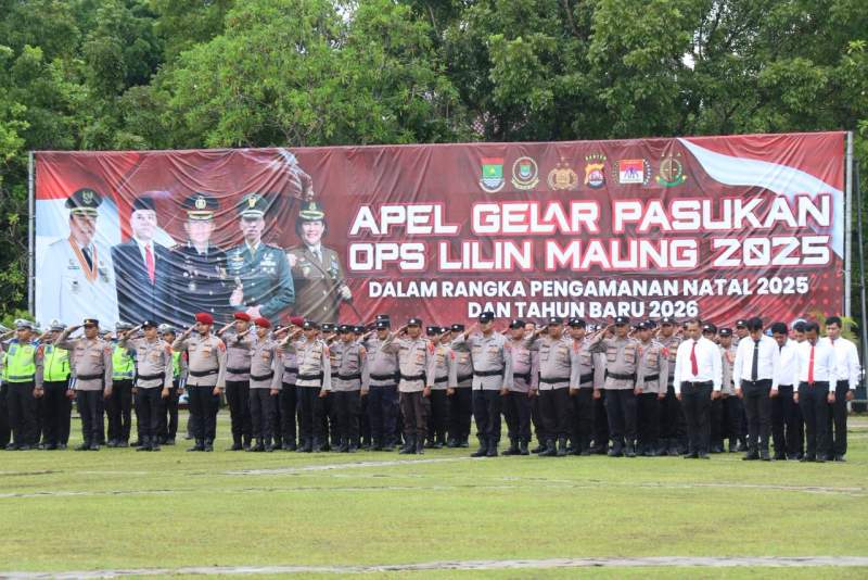Pimpin Apel Operasi Lilin Maung 2025, Bupati Tangerang Pastikan Keamanan Nataru dan Kesiapsiagaan Bencana