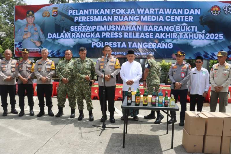 Rilis Akhir Tahun 2025 Polresta Tangerang: Angka Kriminalitas Turun 16,6 Persen