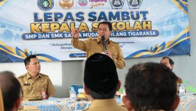 Bupati Tangerang Tegaskan Pergantian Kepsek Harus Bawa Semangat dan Gagasan Baru Tingkatkan Pengelolaan Sekolah