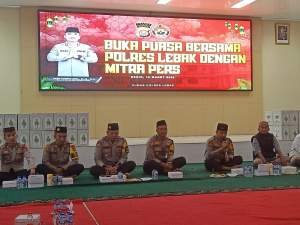 Kapolres Lebak AKBP Herfio Zaki Pererat Sinergitas dengan Insan Pers Lewat Buka Puasa Bersama