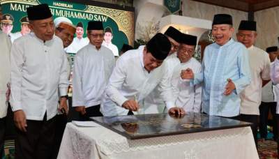 Bupati Tangerang Bersama Gubernur Banten Hadiri Peringatan Maulid Nabi Muhammad SAW dan Resmikan Masjid Jami Al Ichlas Cisauk
