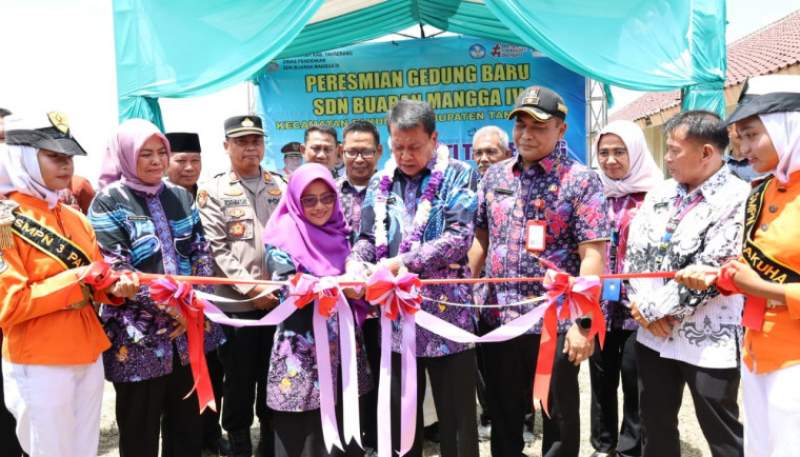 Bupati Resmikan Gedung Revitalisasi SDN Buaran Mangga IV Kecamatan Pakuhaji