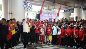 Jalan Sehat HUT RI ke-80 di Cisauk Dimulai, Layanan SIM dan SKCK Ikut Hadir