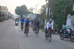 Gowes Bareng, Danrem 064/MY Beri Pesan Pentingnya Menjaga Kesehatan
