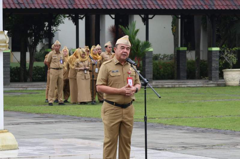 Pimpin Apel Februari, Sekda Tangerang Tekankan Percepatan Anggaran dan Empati Banjir