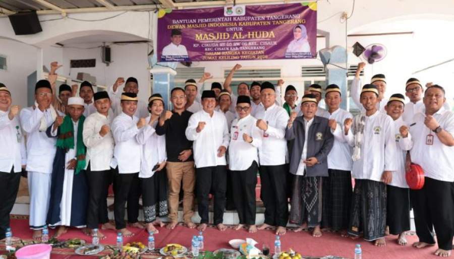 Jumling di Cisauk, Bupati Tangerang Ajak Masyarakat Jadikan Masjid Sebagai Benteng Iman dan Sosial