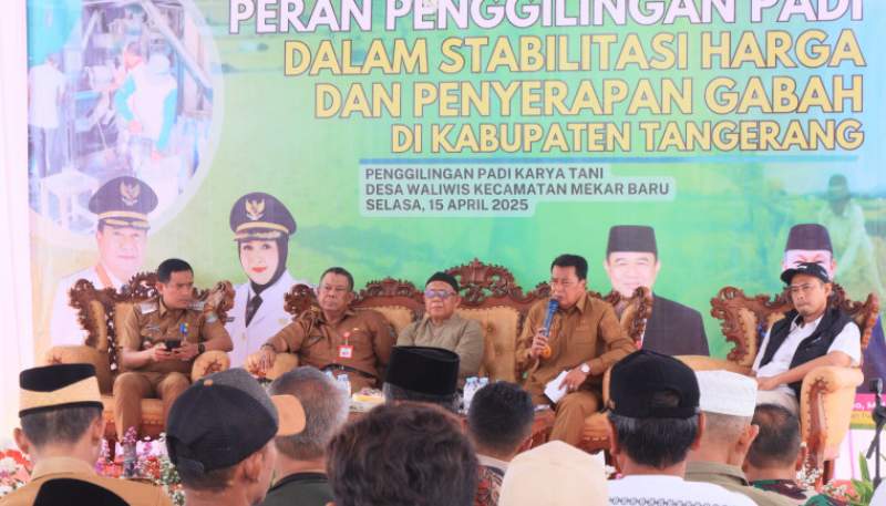 Bupati Tangerang Hadiri Dialog dengan Pelaku Usaha Penggilingan Padi