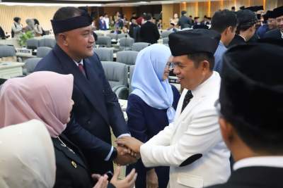 Bupati Bersama Wabup Bogor Hadiri Sertijab Gubernur Jawa Barat di DPRD Provinsi Jabar