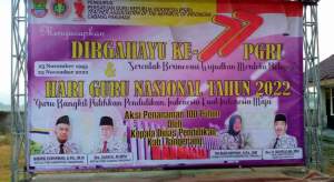 Ketua PGRI Pakuhaji Meriahkan HUT PGRI Ke - 77 dan HGN Tahun 2022 Dengan Aneka Kegiatan