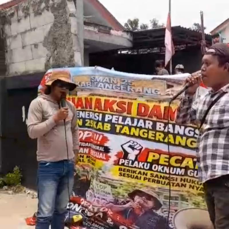 Jon Pera dan Catur Desak Dugaan Pelecehan Seksual di SMA Negeri 25 Tangerang Diusut Tuntas