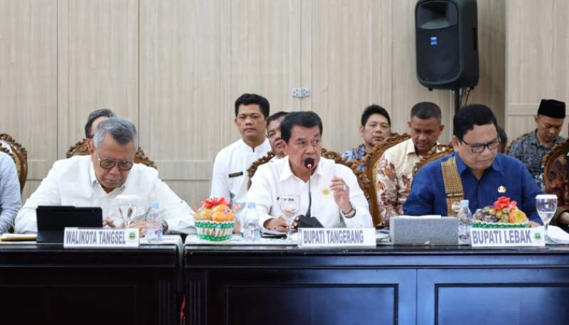 Bupati Tangerang Hadiri Rakor Koordinasi Pengelolaan Sampah Tingkat Provinsi Banten