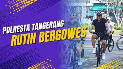 Rutin Bergowes, Kapolres Menikmati Suasana Cikupa