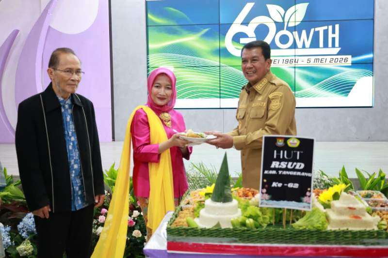 Hadiri HUT ke-62 RSUD Kabupaten Tangerang, Bupati Tangerang Tekankan Tingkatkan Inovasi Layanan Kesehatan Gemilang