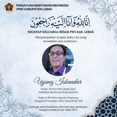 Pimpinan Redaksi Bungas Banten, Uyung Iskandar, Tutup Usia