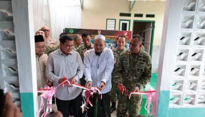 Bupati Tangerang Apresiasi Pembangunan Sarana Ibadah dan Asrama Pondok Pesantren oleh Danrem 052/Wijayakrama
