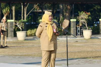 Asda I Pimpin Apel Pagi: Tegaskan Integritas ASN Hingga Apresiasi Capaian Indeks Harmoni Apel Pagi