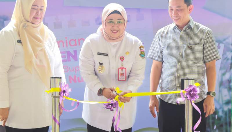 Wabup Intan Resmikan Garden Library di Scientia Square Park, Dorong Minat Baca Generasi Muda