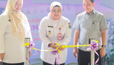 Wabup Intan Resmikan Garden Library di Scientia Square Park, Dorong Minat Baca Generasi Muda