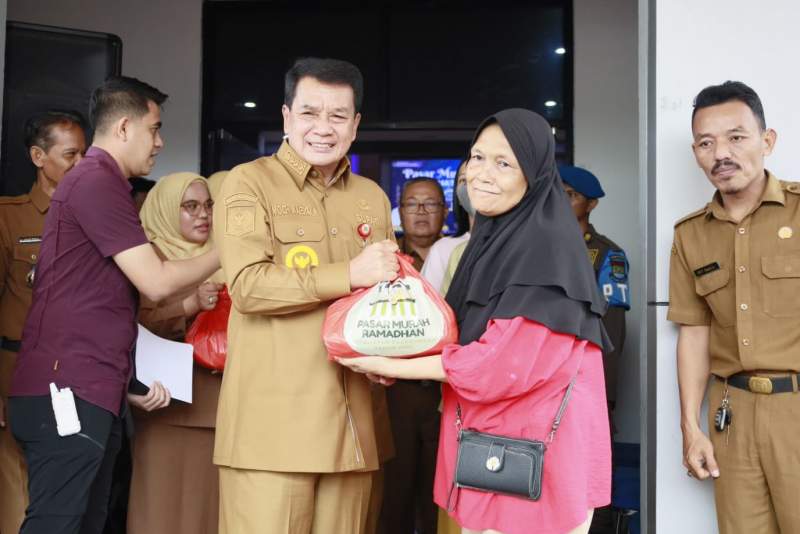 Bupati Tangerang Buka Pasar Murah di Pagedangan, 2.950 Paket Sembako Disalurkan