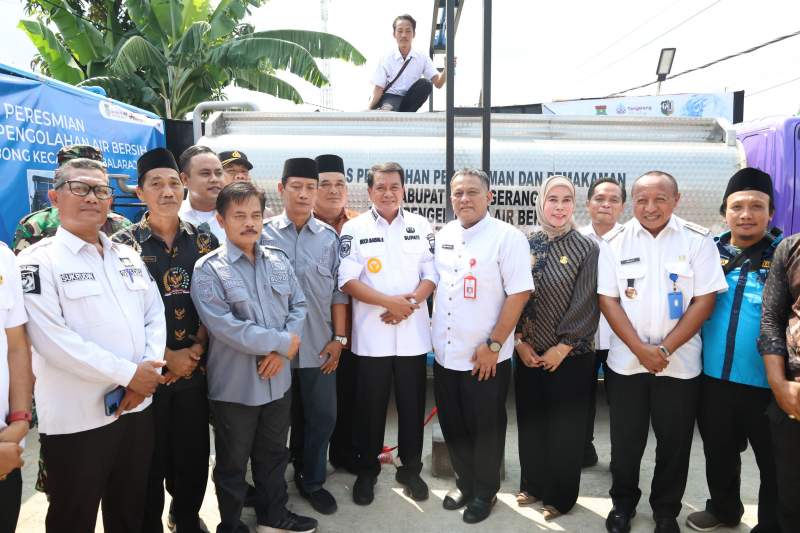 Komitmen Penuhi Kebutuhan Air Bersih Masyarakat, Bupati Tangerang Resmikan IPA Gembong