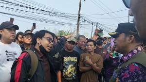 Dihadang Pemilik Lahan, Penertiban Pasar Penampungan Cisoka Berakhir Mengambang