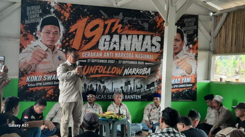 Milad ke-19 GANAS Banten, Kukuhkan Duta Anti Narkoba Kota Serang