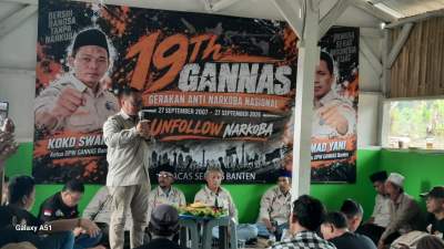 Milad ke-19 GANAS Banten, Kukuhkan Duta Anti Narkoba Kota Serang