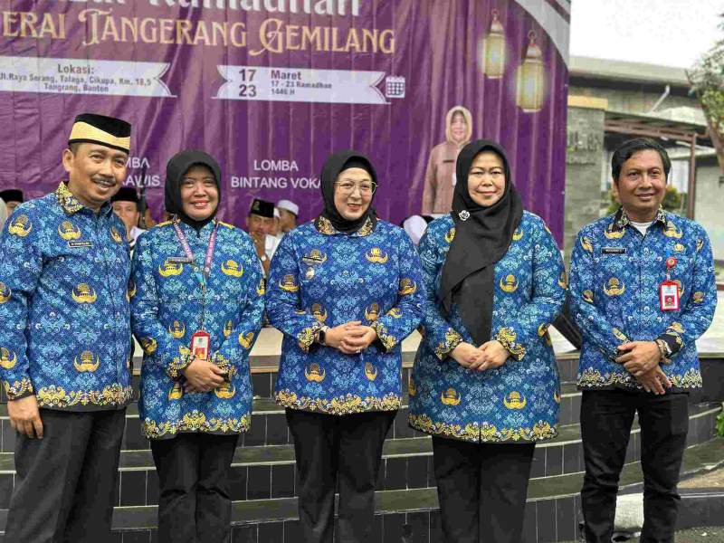 Wabup Intan Resmikan Bazar Ramadan Pelaku Usaha Industri di Tangerang Gemilang