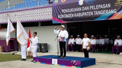 Bupati Kukuhkan Kontingen Porprov Kabupaten Tangerang
