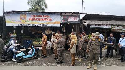 Hari Kedua Penataan EX-TPPS Cisoka, Satpol PP dan Muspika Imbau PKL Segera Masuk Pasar