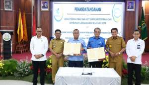 Bupati dan Wali Kota Tangerang Tanda Tangani Pembaharuan Perjanjian Hibah Aset Antar Perumdam