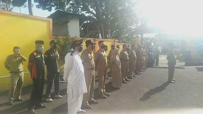 YFSBBP Gandeng Muspika Kecamatan Jampang Kulon Bagikan 1250 Masker