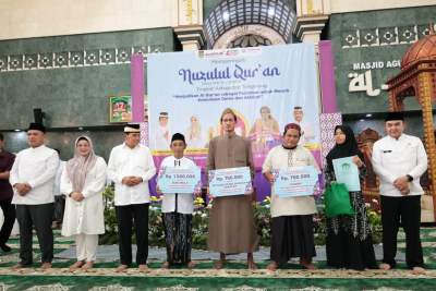 Pemkab Tangerang Gelar Peringatan Nuzulul Qur&rsquo;an di Masjid Agung Al-Amjad