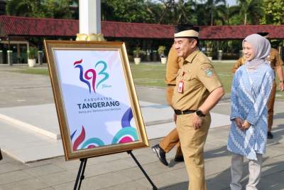 Sekda Tangerang Launching Logo HUT ke-393, Ajak Pegawai Percepat Kinerja