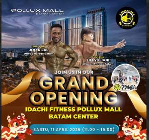 IDACHI FITNESS Resmi Dibuka di Pollux Mall Batam, Usung Konsep Modern dan Gaya Hidup Sehat