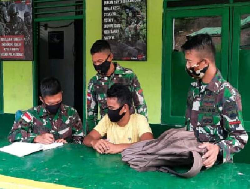 Diduga PMI Non Prosedural, Satu Orang Diamankan Satgas Yonif 407/PK