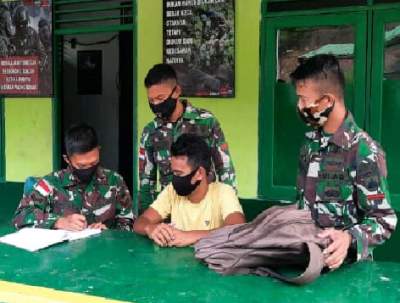 Diduga PMI Non Prosedural, Satu Orang Diamankan Satgas Yonif 407/PK