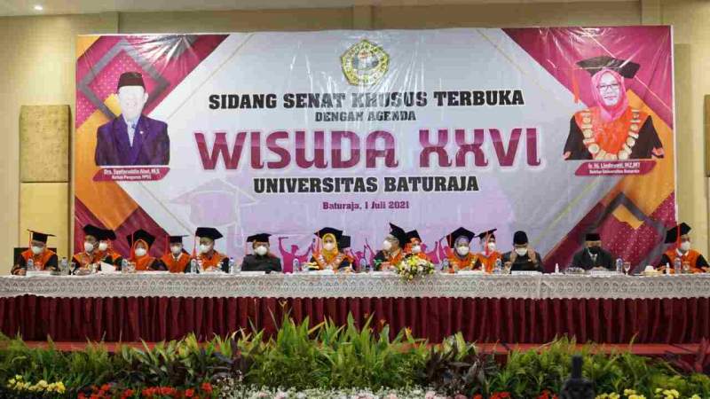 Plh Bupati Oku Hadiri Acara Wisuda Sarjana XXVI Universitas Baturaja